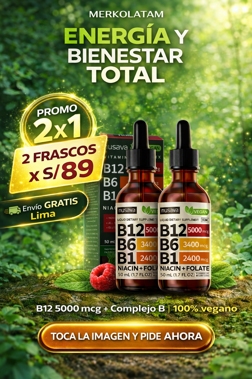 “COMPLEJO B LIQUIDO (B12 5000 mcg) – Pack x2”