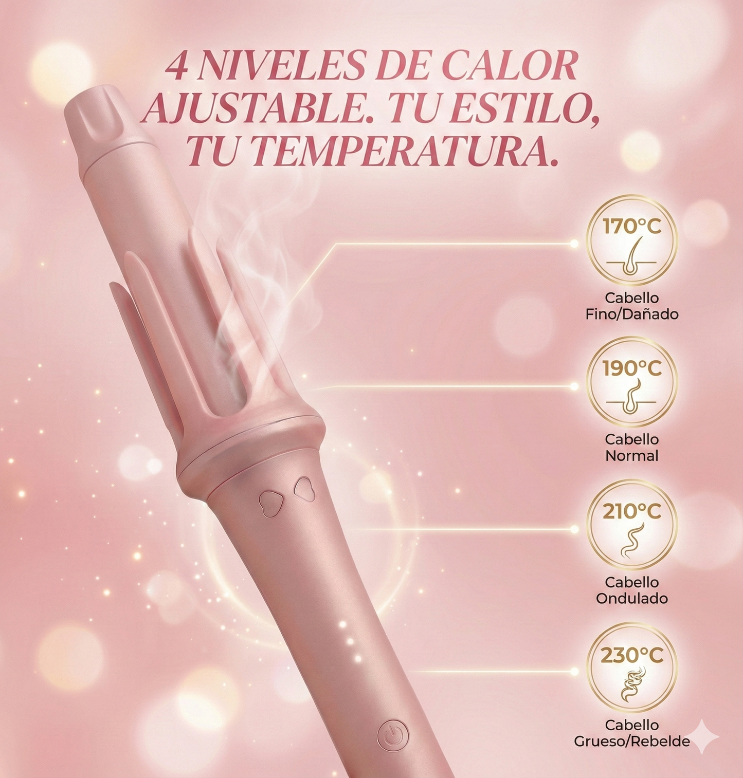 RIZADORA DEL PELO 360° calidad Premiun