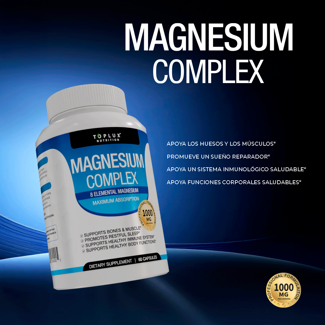 Toplux Magnesium Complex – Energía, Calma y Equilibrio Natural
