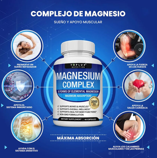 Toplux Magnesium Complex – Energía, Calma y Equilibrio Natural